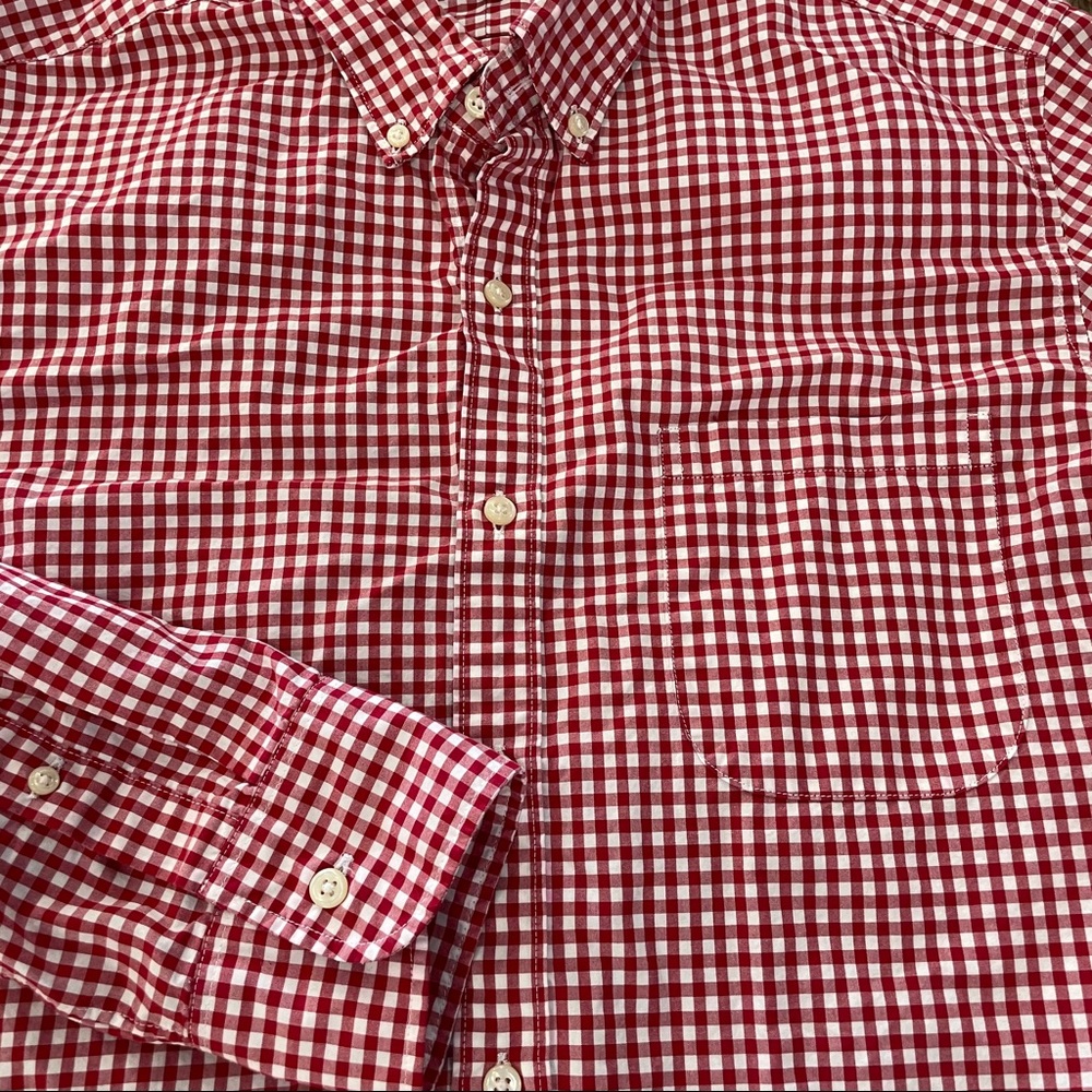 J Crew Gingham Classic Button down shirt. - Picture 2 of 4